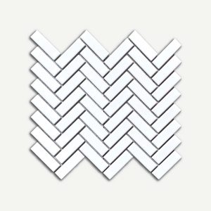 HERRINGBONE WHITE - MOSAIC