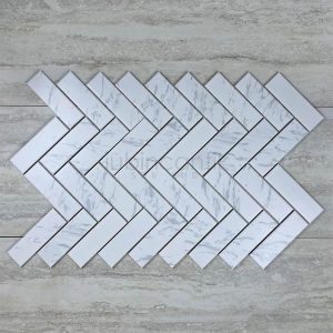 HERRINGBONE XXL CARRARA - MOSAIC