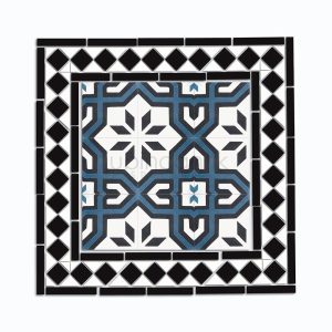 VICTORIAN B&W (BORDER) - MOSAIC